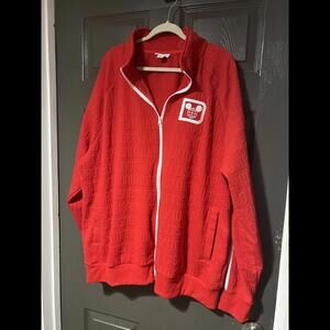 Walt Disney World Red And White Mickey Mouse Ears zip Men’s size XXL jacket